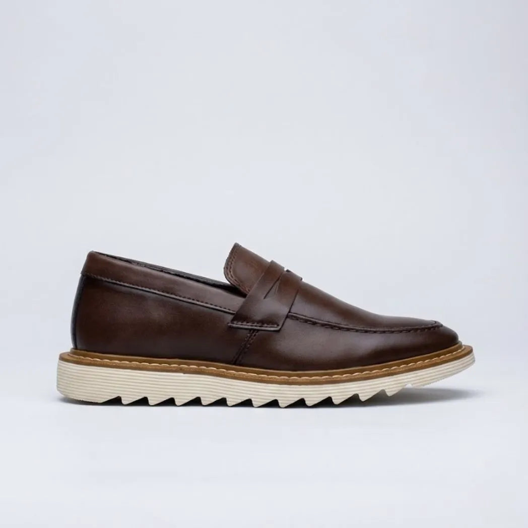 Mocassim Tratorado Siena Ripple Marrom
