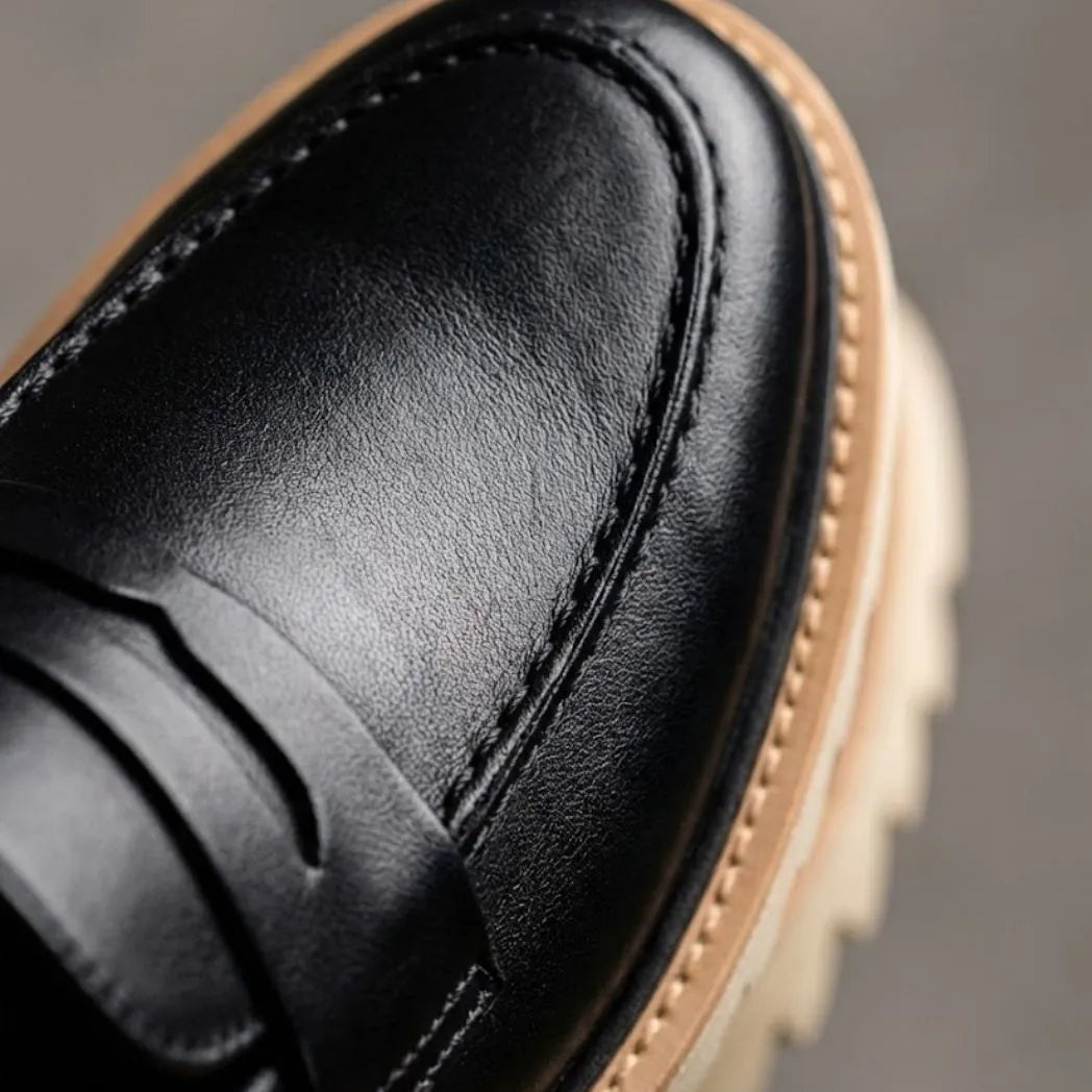 Mocassim Tratorado de Couro Verona Preto
