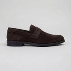 Mocassim Turim Loafer Camurça Marrom