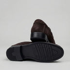 Mocassim Turim Loafer Camurça Marrom