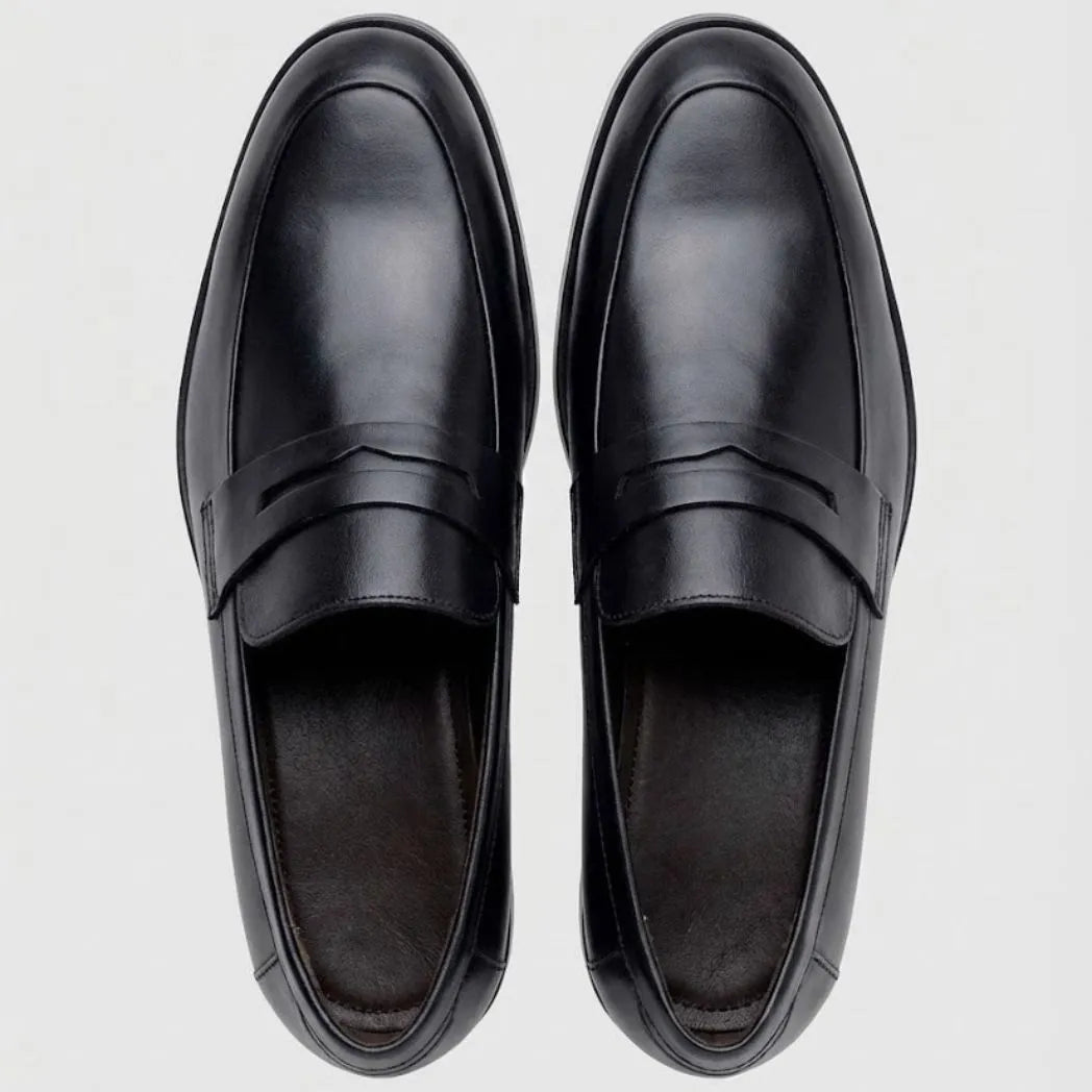 Mocassim Turim Loafer Couro Preto