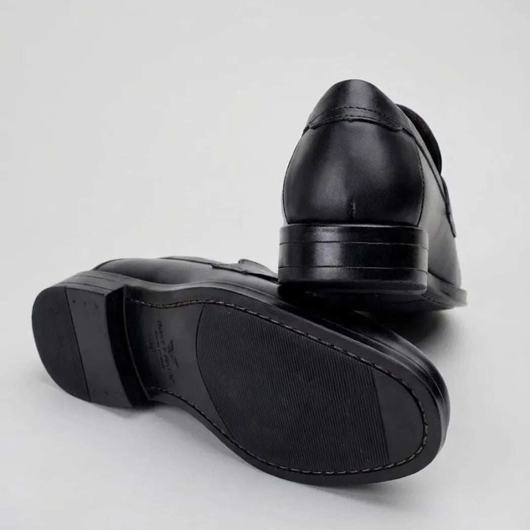 Mocassim Turim Loafer Couro Preto