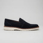 Mocassim de Camurça Monaco Edition Azul