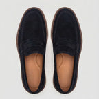 Mocassim de Camurça Monaco Edition Azul