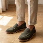 Mocassim de Camurça Monaco Edition Verde