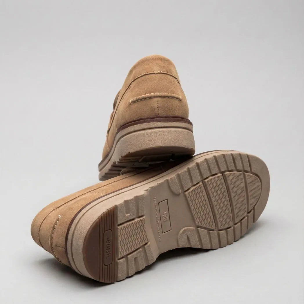 Mocassim de Camurça Monaco Edition Bege