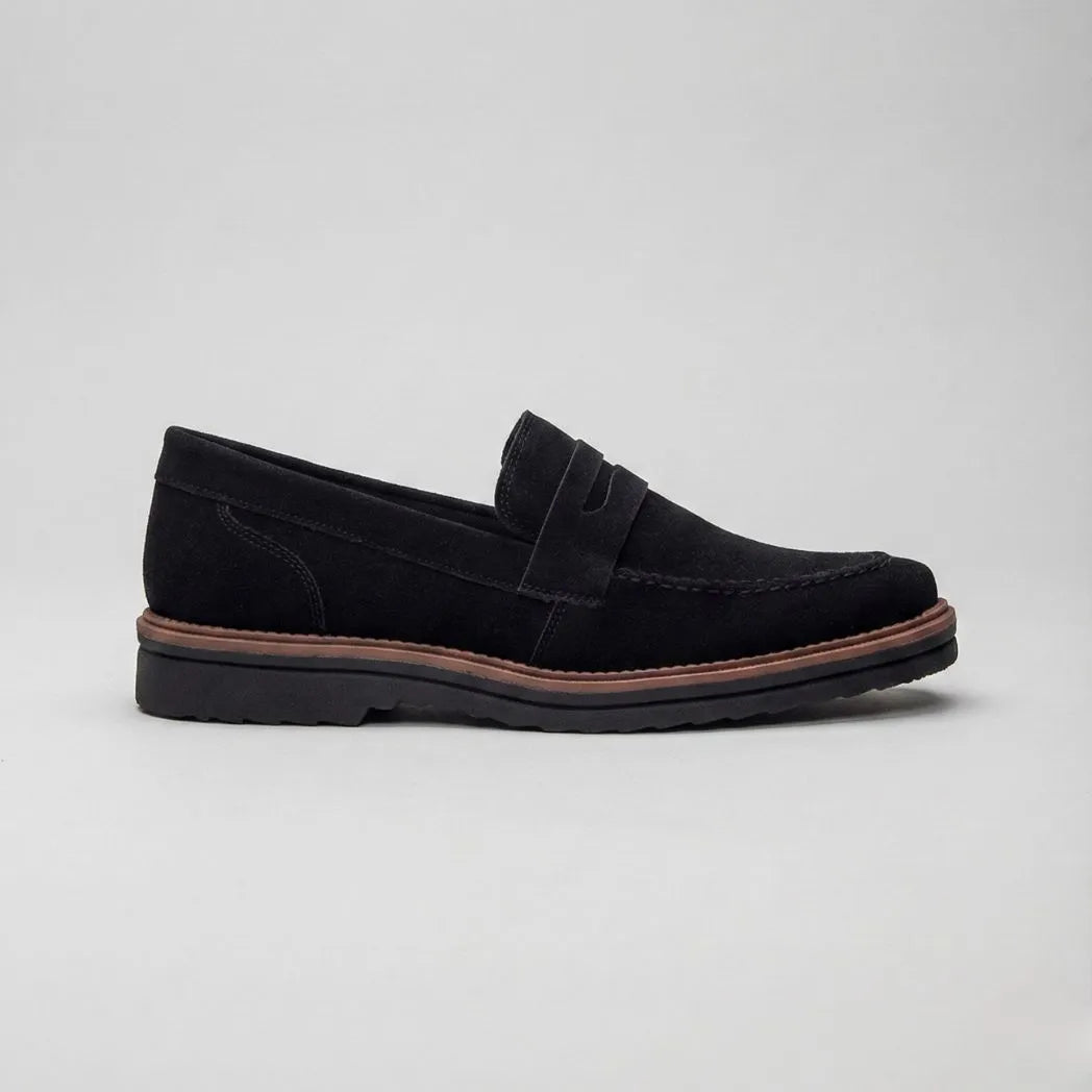 Mocassim de Camurça Monaco Edition Preto