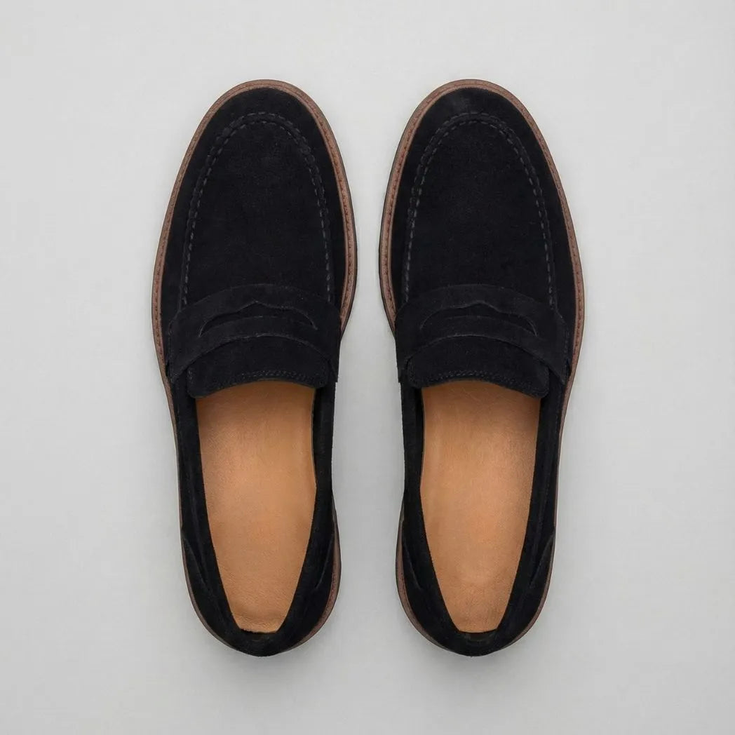 Mocassim de Camurça Monaco Edition Preto
