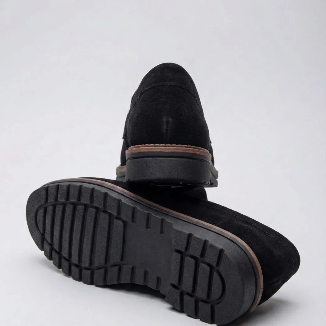 Mocassim de Camurça Monaco Edition Preto