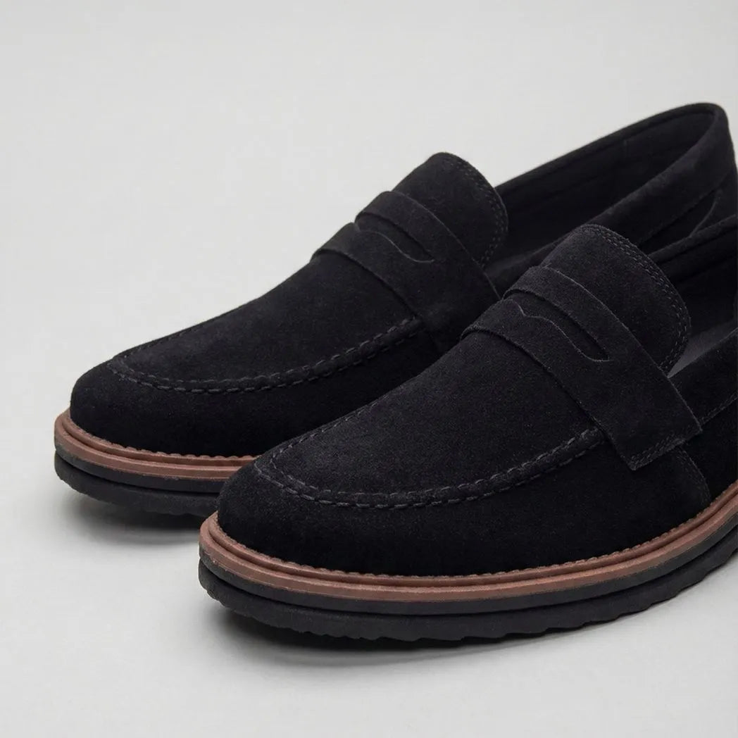Mocassim de Camurça Monaco Edition Preto