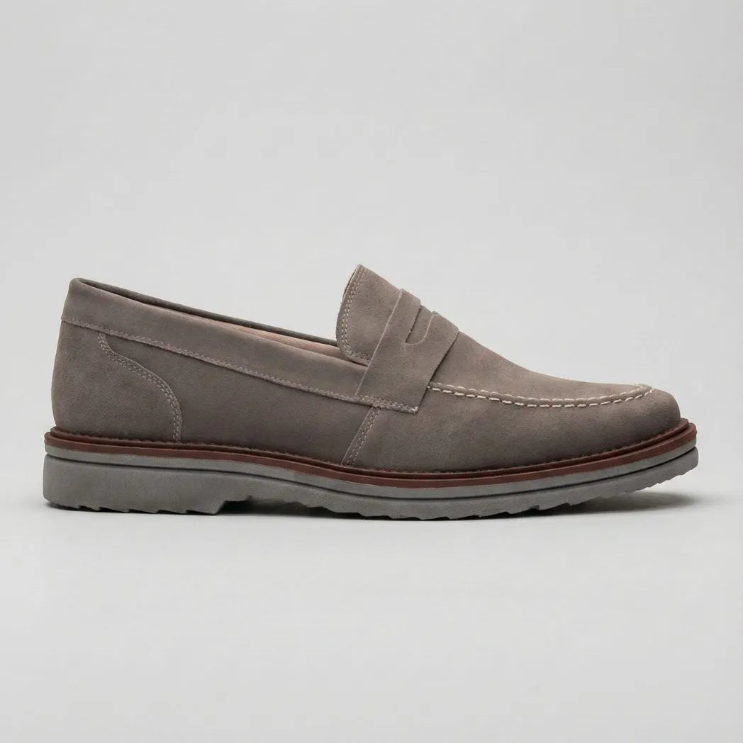Mocassim de Camurça Monaco Edition Cinza