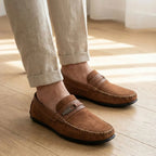 Mocassim de Camurça Titan Coffee Marrom