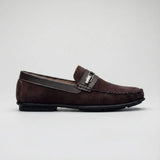 Mocassim de Camurça Titan Coffee Marrom Escuro