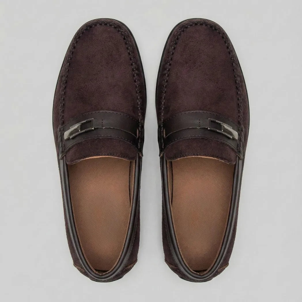 Mocassim de Camurça Titan Coffee