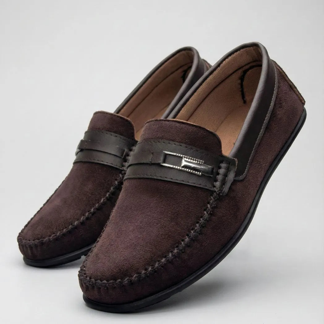 Mocassim de Camurça Titan Coffee