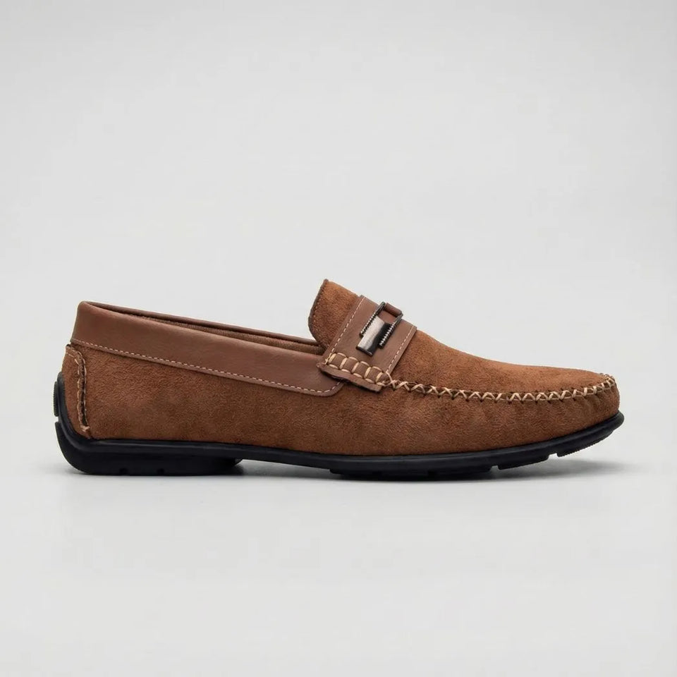 Mocassim de Camurça Titan Coffee Marrom