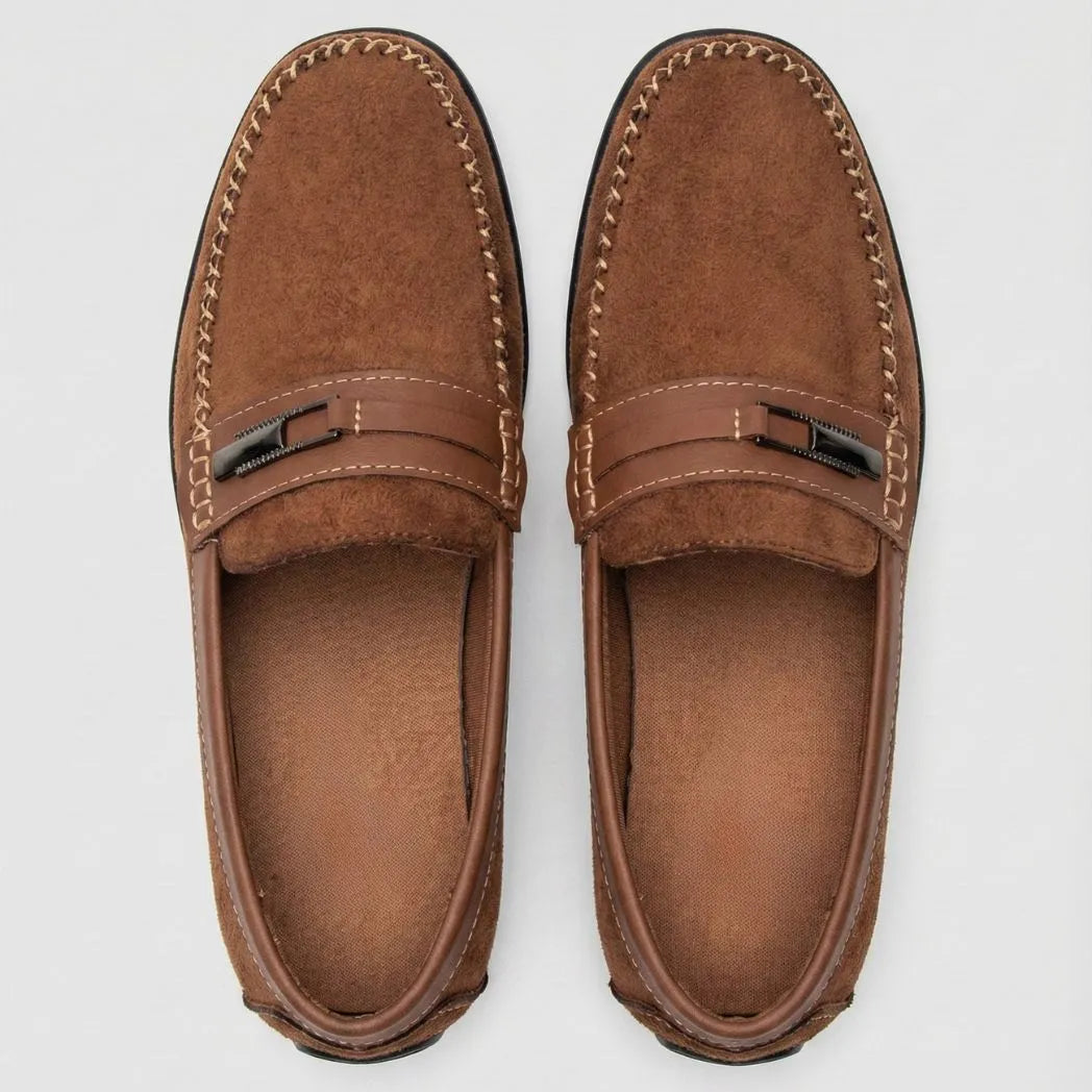 Mocassim de Camurça Titan Coffee
