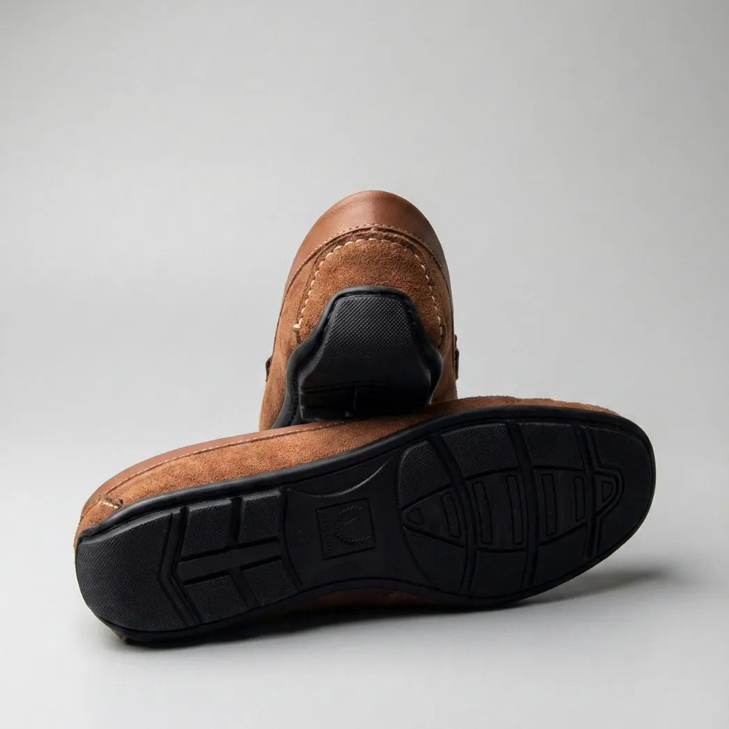 Mocassim de Camurça Titan Coffee Marrom