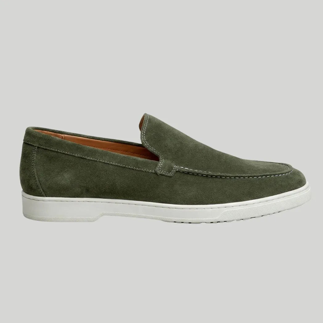Mocassim de Camurça de Lebre Verde