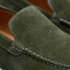 Mocassim de Camurça de Lebre Verde