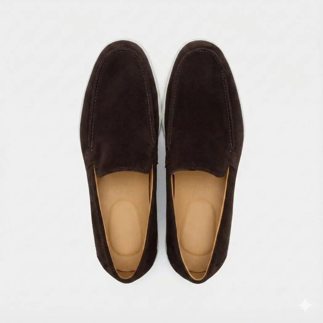 Mocassim de Camurça de Lebre Preto