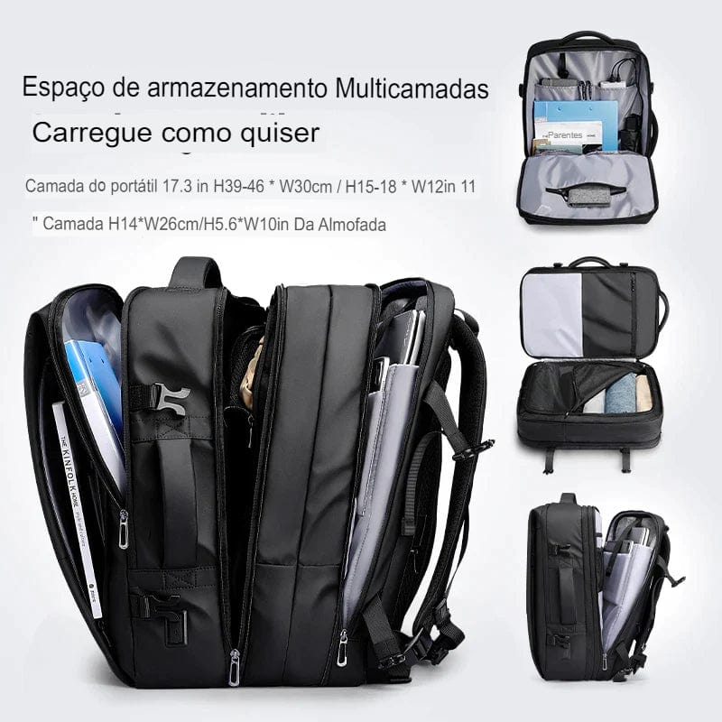 Mochila Sofistic de Viagem Expansível Notebook ForceBag