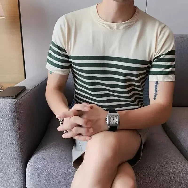 Camiseta Sofistic Listrada Masculina de Verão