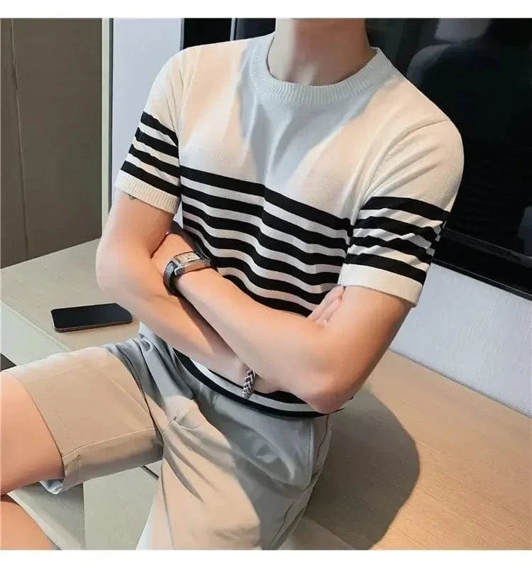 Camiseta Sofistic Listrada Masculina de Verão