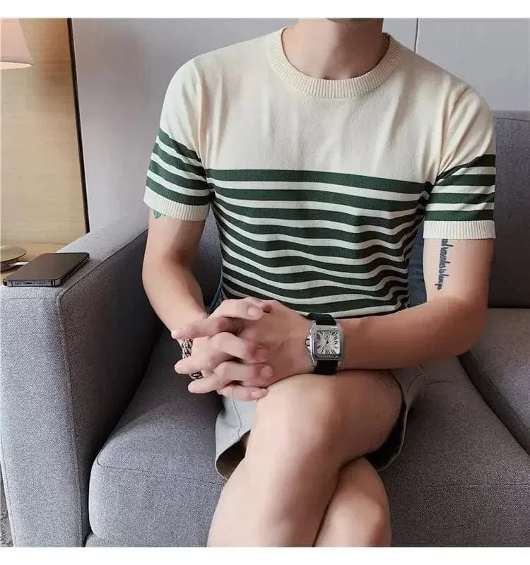 Camiseta Sofistic Listrada Masculina de Verão