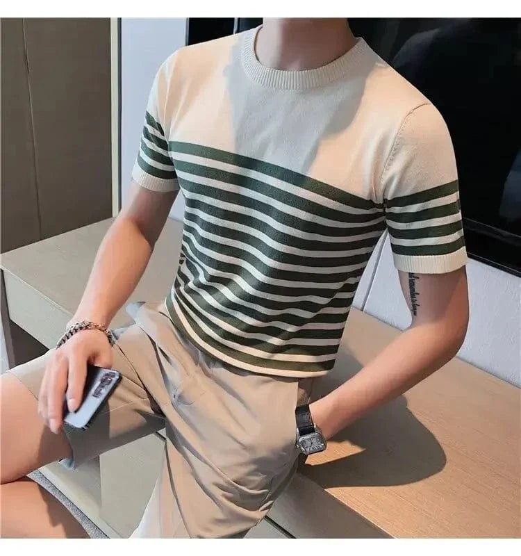 Camiseta Sofistic Listrada Masculina de Verão
