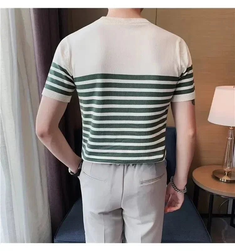 Camiseta Sofistic Listrada Masculina de Verão