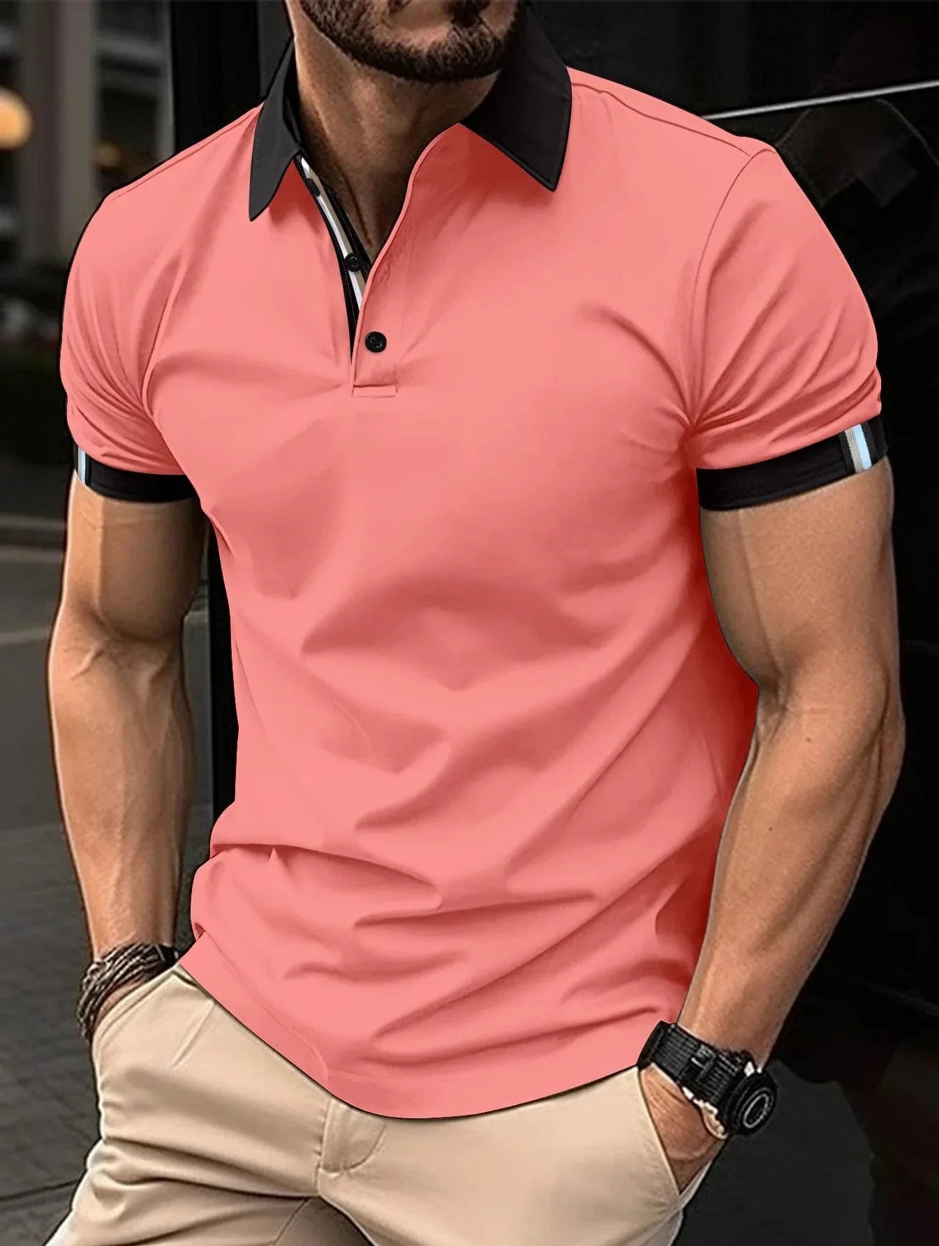 Camisa Polo Sofistic Exclusiva com Fivela e Lapela