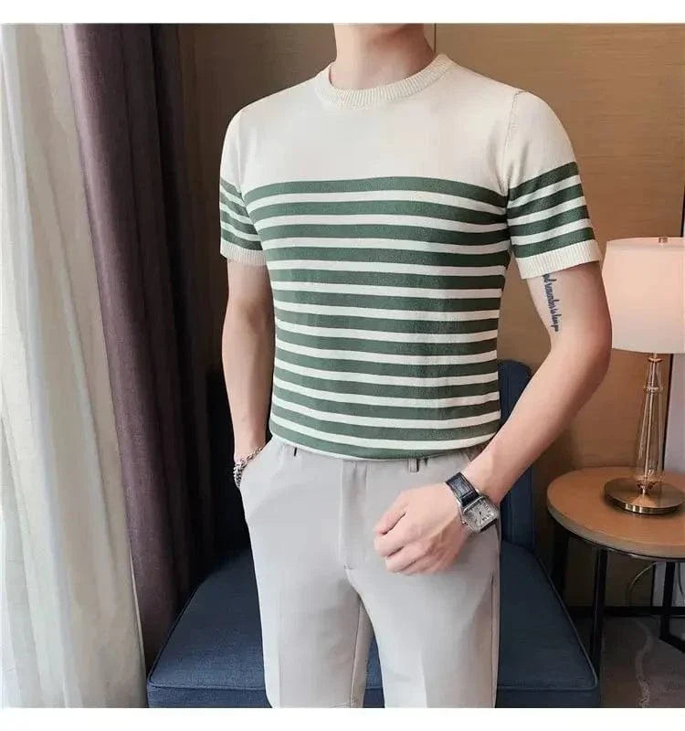 Camiseta Sofistic Listrada Masculina de Verão