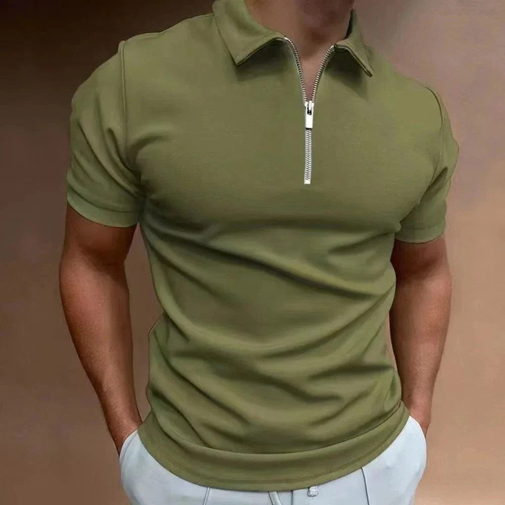 Camisa Polo Sofistic de Alta Qualidade com Gola Zip