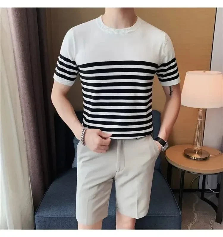 Camiseta Sofistic Listrada Masculina de Verão