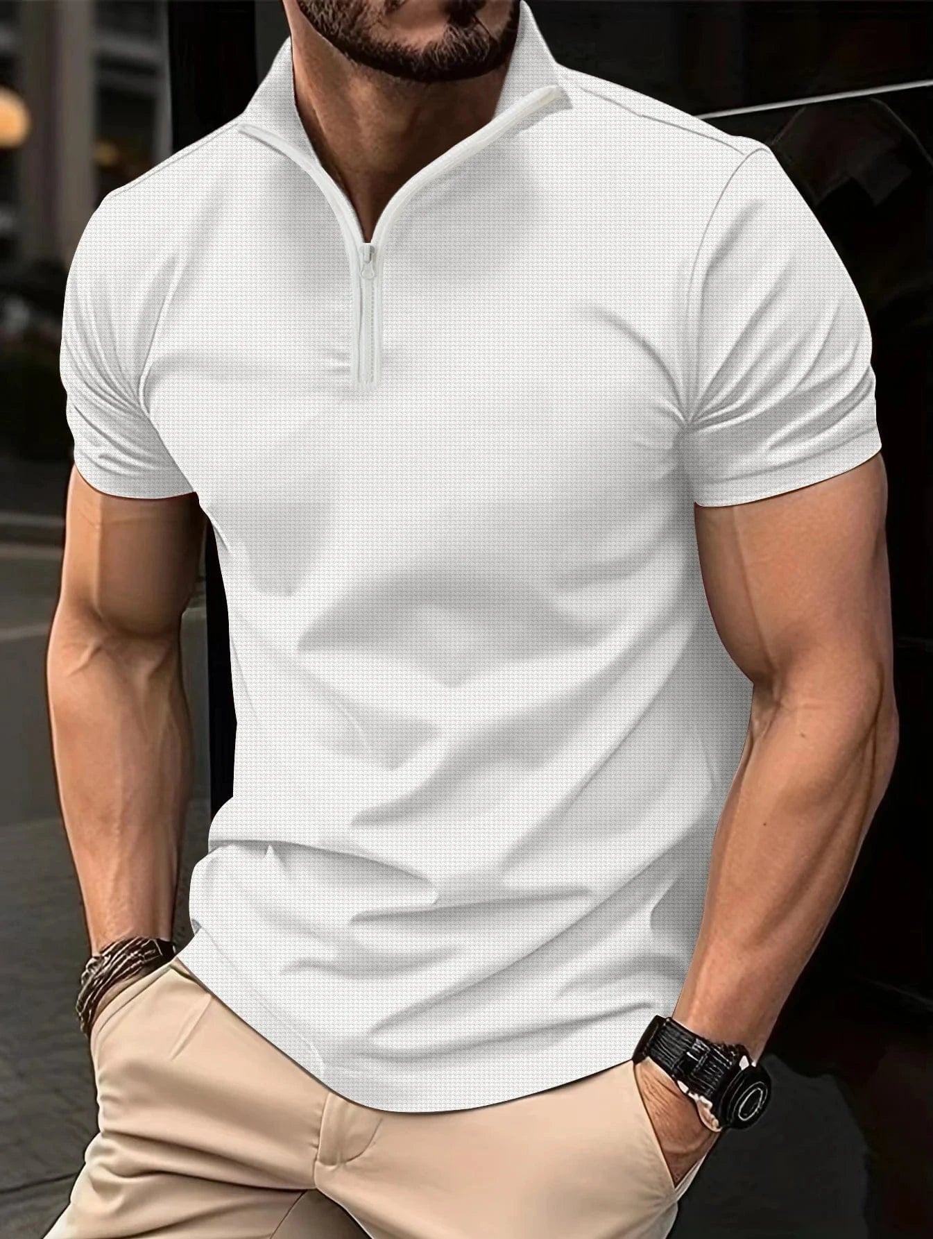 Camisa Polo Sofistic com Zíper Henley