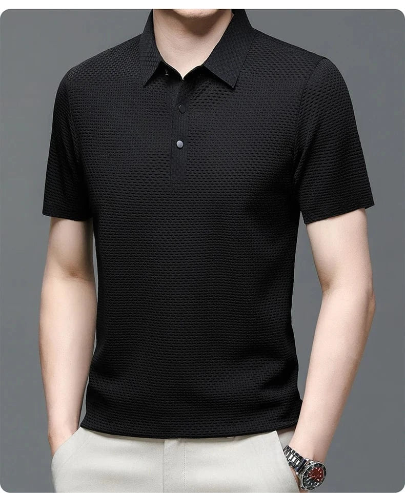 Camisa Polo Sofistic de Seda Luxuosa