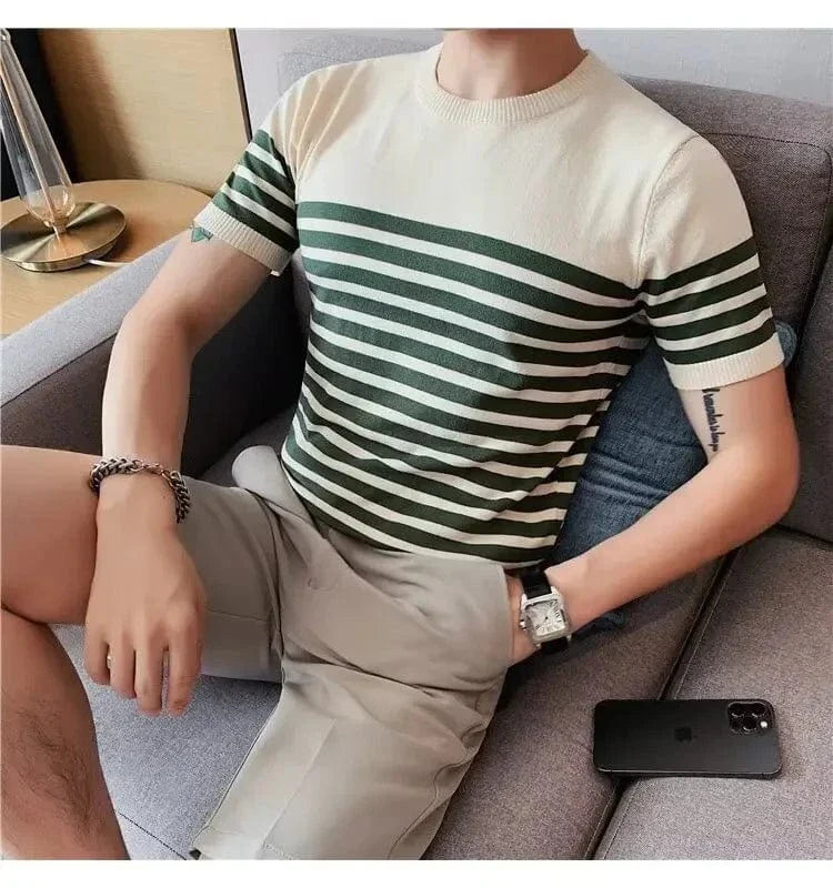 Camiseta Sofistic Listrada Masculina de Verão