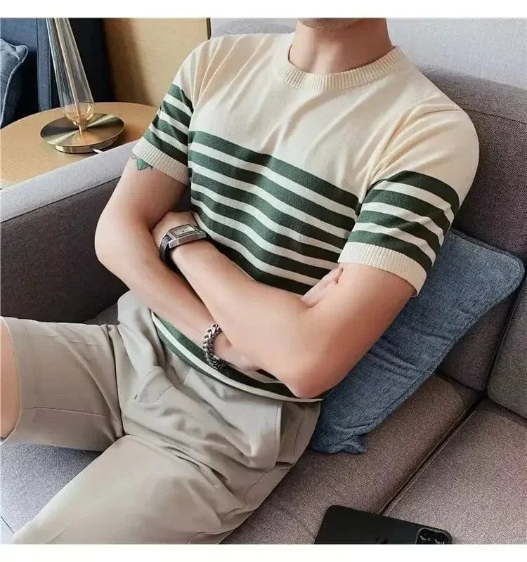 Camiseta Sofistic Listrada Masculina de Verão
