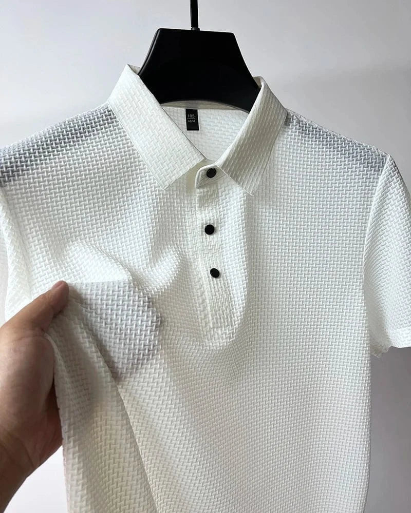 Camisa Polo Sofistic de Seda Luxuosa