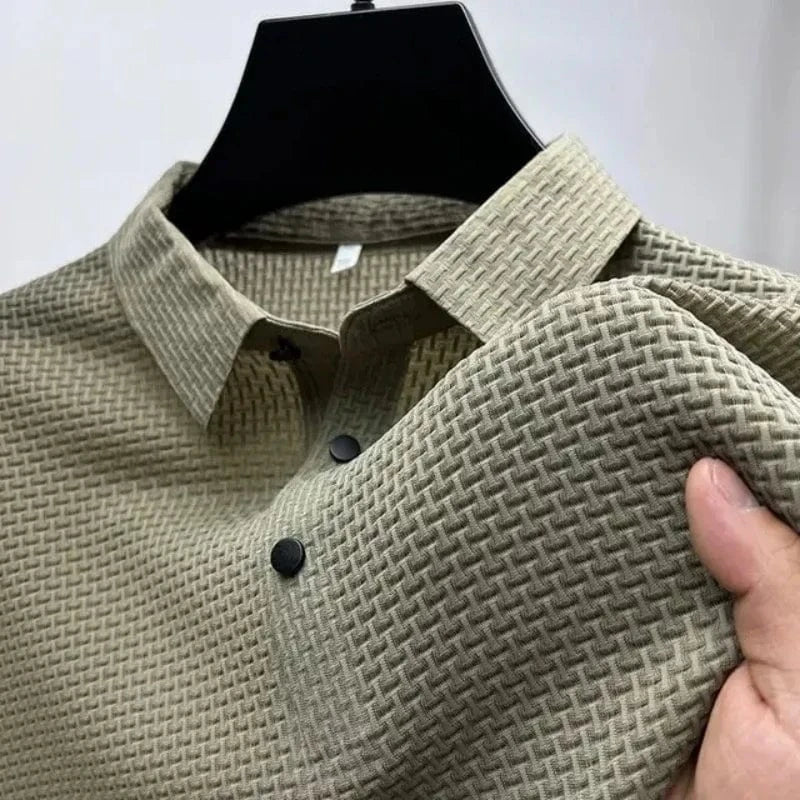 Camisa Polo Sofistic de Seda Luxuosa
