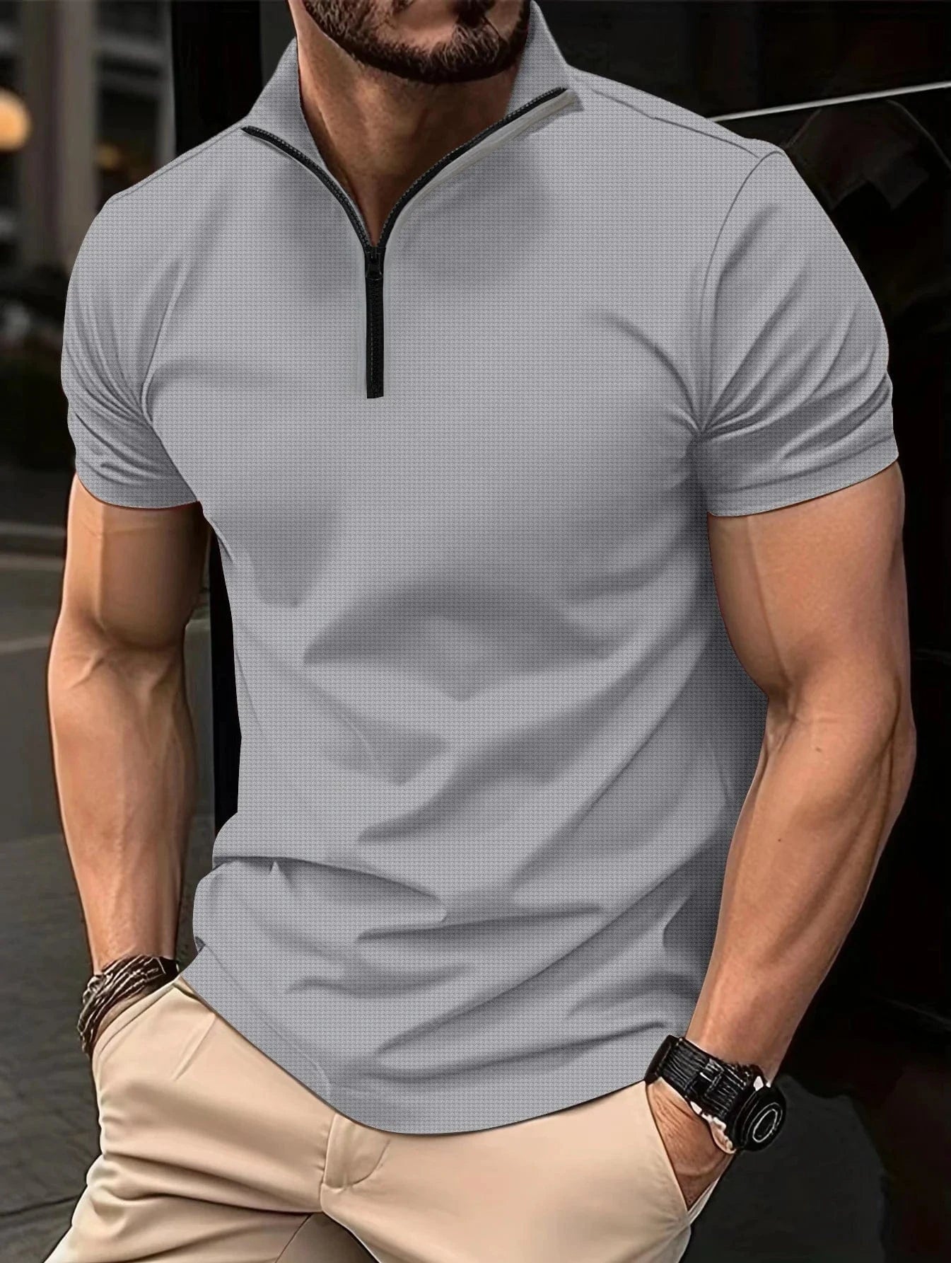 Camisa Polo Sofistic com Zíper Henley