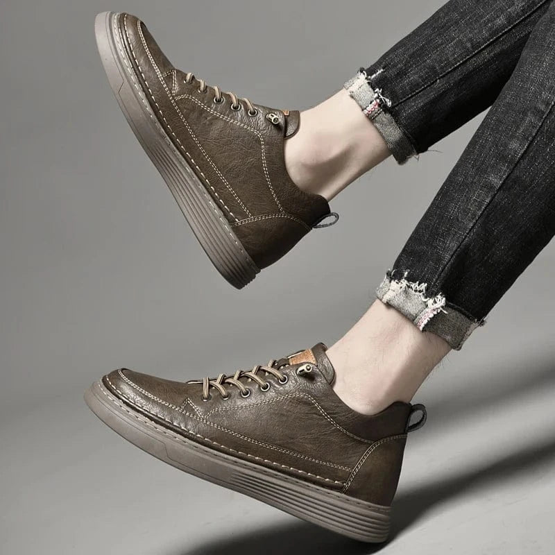 Sapato Sofistic de Couro Duke - Ganhe 6cm de Altura