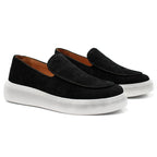 Mocassim Sofistic Loafer em Couro Camurça – Sofisticação e Conforto para Todas as Ocasiões