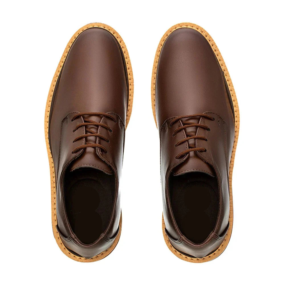 Sapato Casual Sofistic Derby Tratorado Comfort Classic