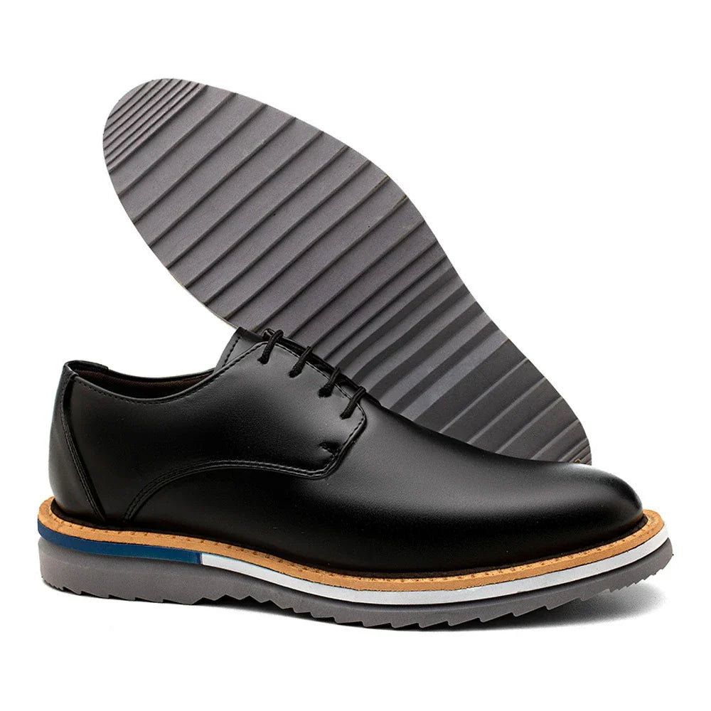 Sapato Casual Sofistic Derby Tratorado Comfort Classic