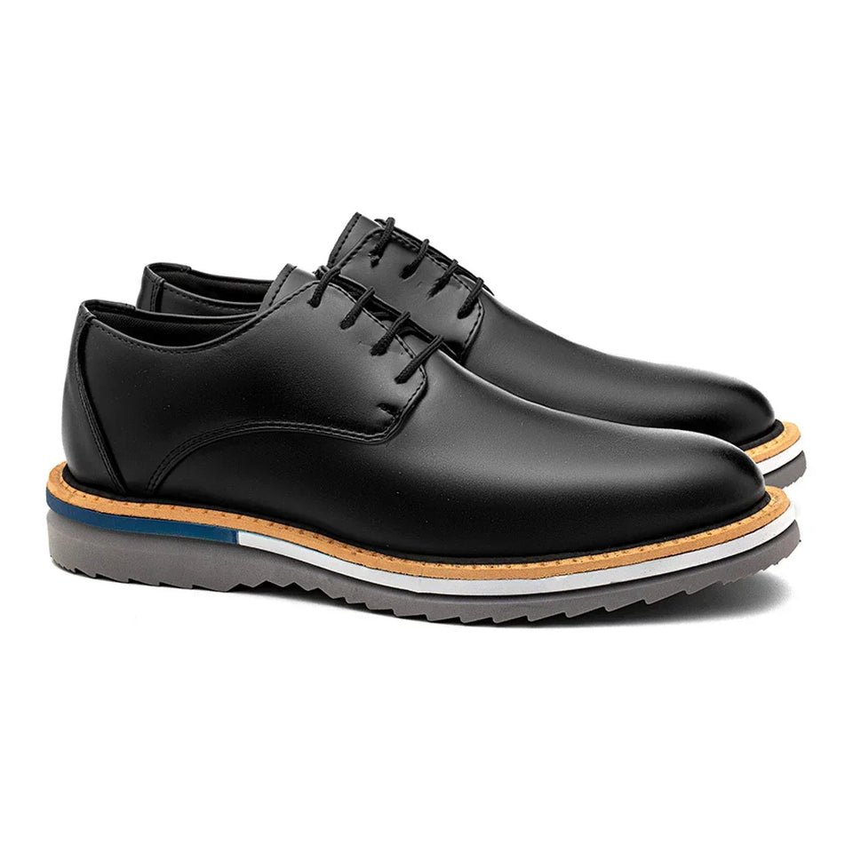 Sapato Casual Sofistic Derby Tratorado Comfort Classic