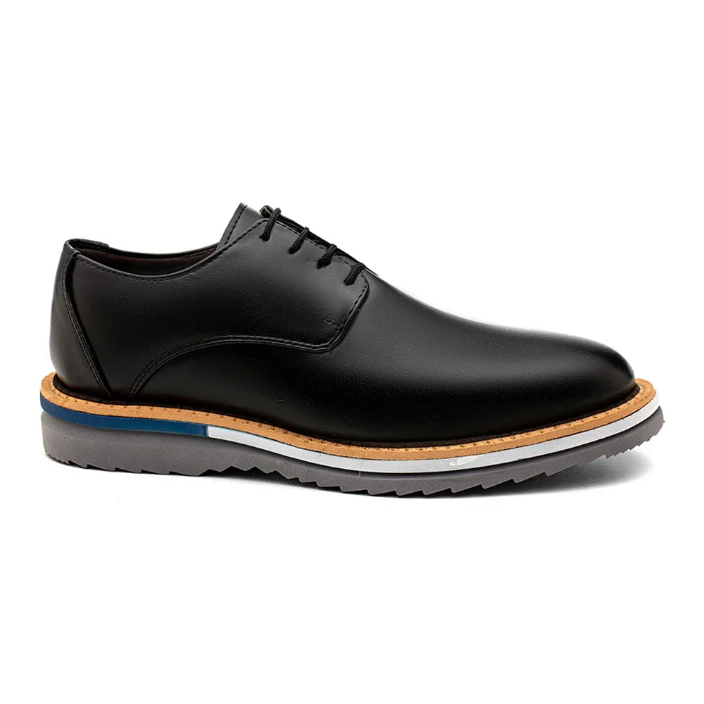 Sapato Casual Sofistic Derby Tratorado Comfort Classic