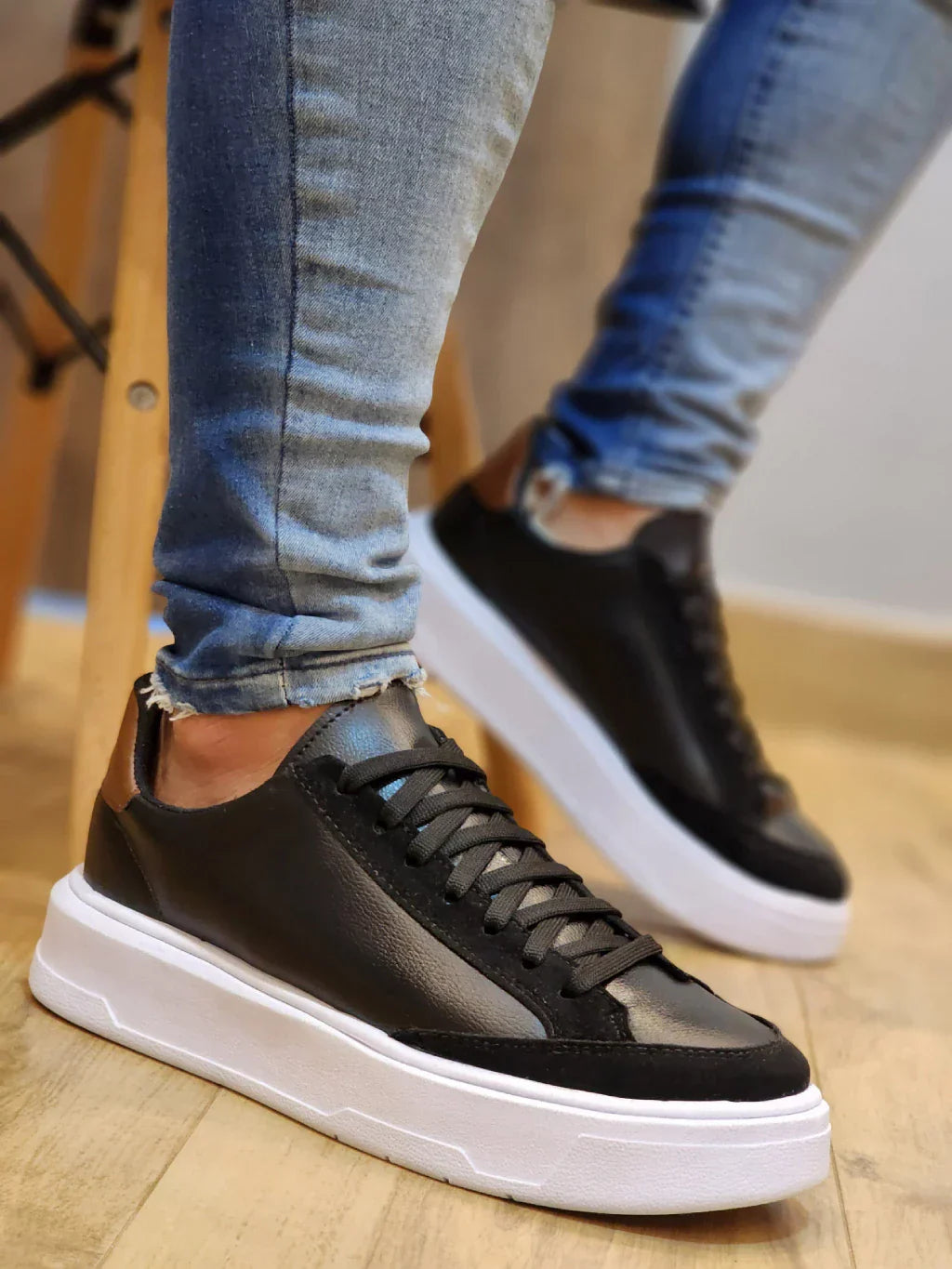 Tênis Masculino Sola Alta Casual Social Plataforma Axl