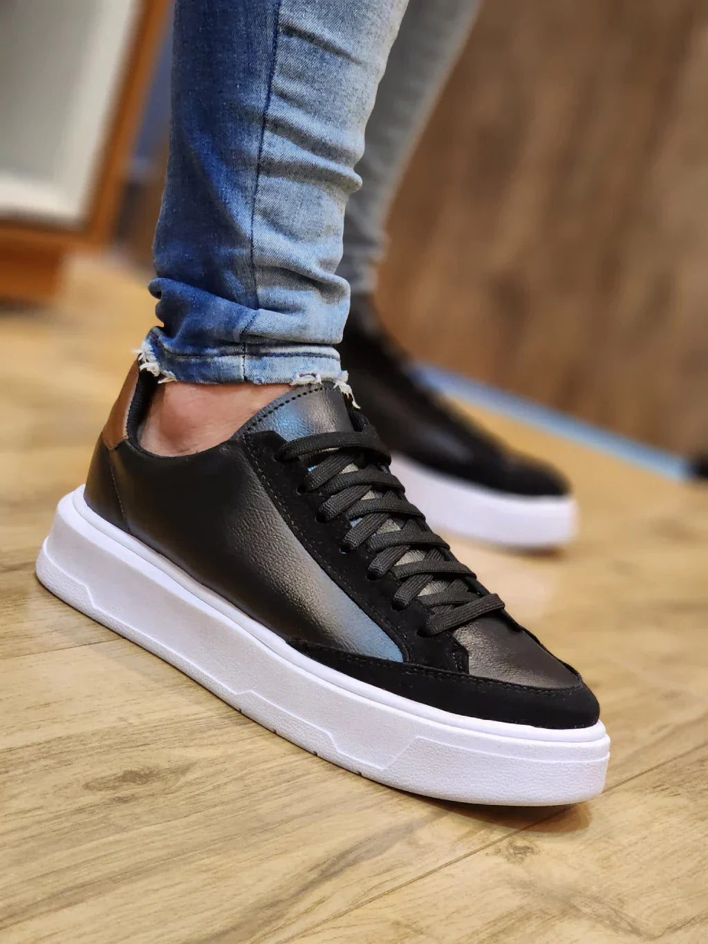 Tênis Masculino Sola Alta Casual Social Plataforma Axl